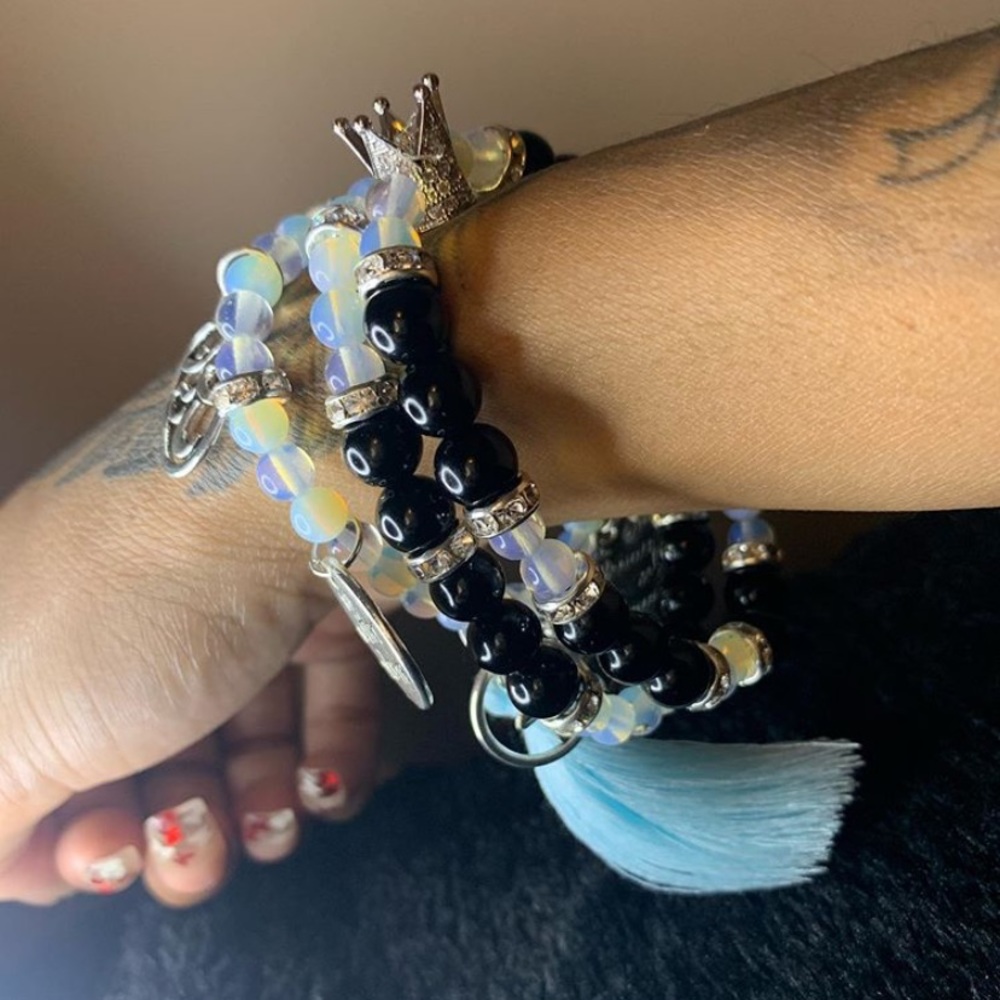 3 piece crystal bracelet set - Picture 5 of 6
